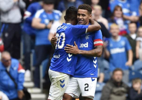 James Tavernier, right, insists the early signs at Rangers following Steven Gerrards appointment as manager have been encouraging. Picture: SNS.