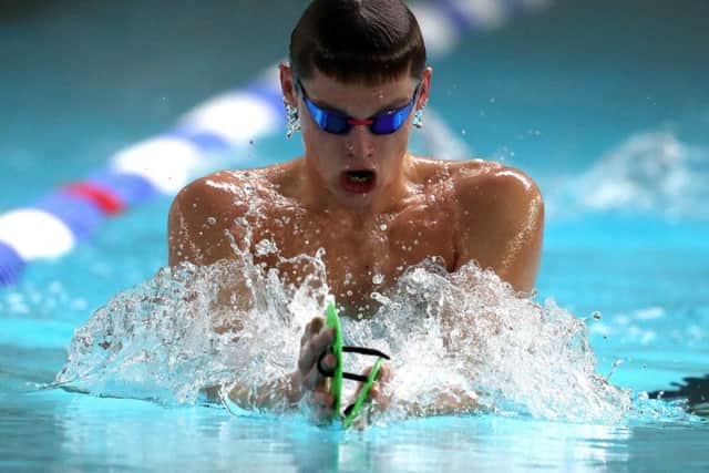 Scotlands multiple Commonwealth champion Duncan Scott got in some training at Stirling ahead of the European Championships. Picture: PA.