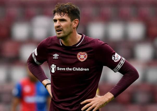 Kyle Lafferty in action for Hearts against Inverness Caley in the Betfred Cup. Picture: Craig Foy/SNS