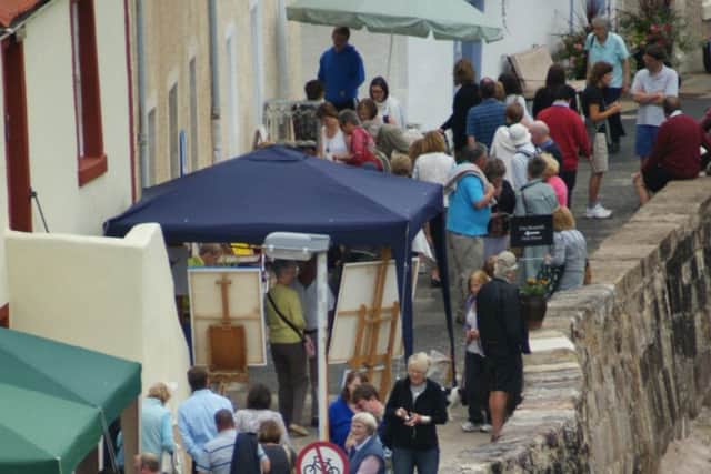 Crowds at the Pittenweem Arts Festival