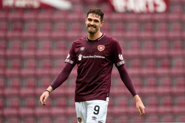 Hearts striker Kyle Lafferty is wanted by Rangers. Picture: SNS