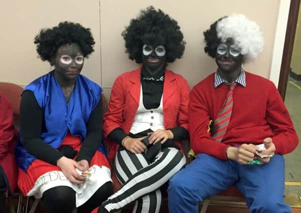 The Three people who dressed up as part of The Wick Gala in 2015. Picture: SWNS