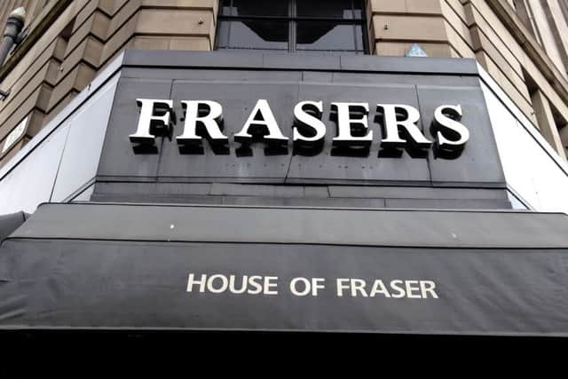 Edinburghs House of Fraser is set to close as part of a restructuring proposal. Picture: Lisa Ferguson