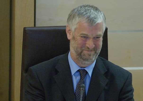 Alex Fergusson shortly after being appointed the Scottish Parliament's presiding officer in 2007. Picture: Neil Hanna