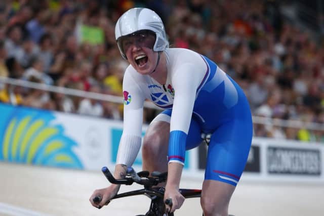 Katie Archibald had a successful Commonwealth Games but has since had to battle back from a broken collarbone. Picture: AFP/Getty.