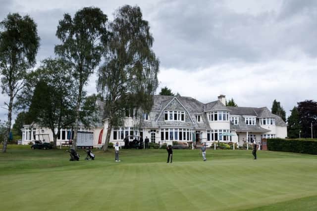The 18th green and clubhouse at the Rosemount Course, Blairgowrie. Picture: Getty