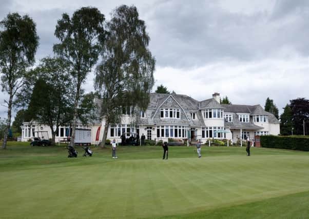 The 18th green and clubhouse at the Rosemount Course, Blairgowrie. Picture: Getty