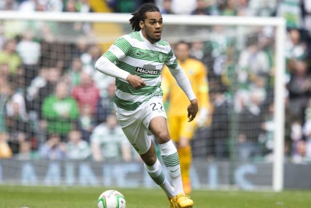 Jason Denayer in action for Celtic in May 2015 - could the Belgian defender be on his way back to Parkhead? Picture: Getty Images