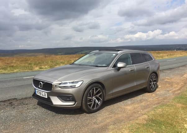 The V60 shares the profile and angular mouth of the V70 but is 8 inches shorter
