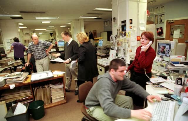 The Scotland on Sunday offices in 1999. Picture: Robert Perry