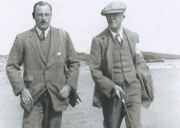 Reginald P Phillimore, a leading light in Britain's picture postcard movement, with his friend Dr Richardson.