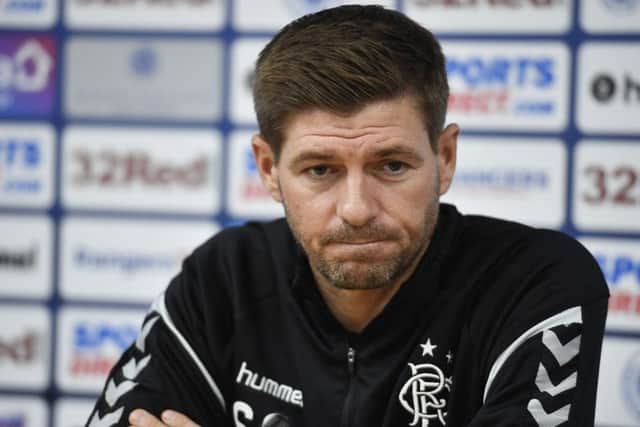 Rangers manager Steven Gerrard ahead of the Europa League clash with NK Osijek. Picture: SNS/Rob Casey