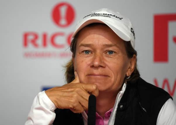 Solheim Cup captain Catriona Matthew offered her opinion on green-reading books on the eve of the Ricoh Women's British Open at Royal Lytham. Picture: Getty Images