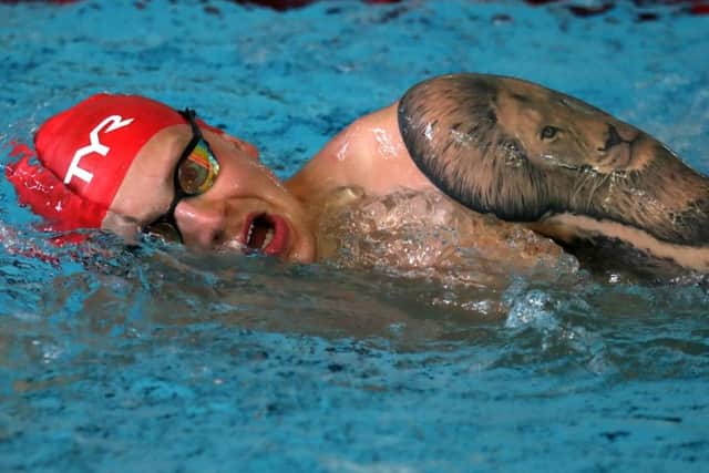 Adam Peaty trains in Stirling ahead of Glasgow 2018. Picture: Andrew Milligan/PA Wire