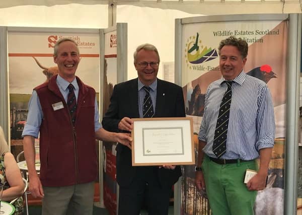 Left to right - David Fyffe, Scottish Land & Estates North East Regional chairman, Alastair Macphie, Glenbervie Estate, Dee Ward, Scottish Land & Estates vice-chairman