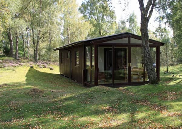 Picture: one of the chalet's at the Macdonald Lochanhully Woodland Resort
