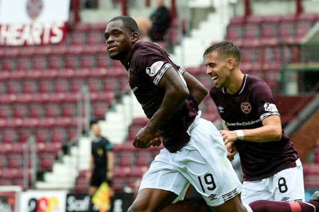 Uche Ikpeazu has a big role to play if Hearts are to significantly improve upon last season. Picture: SNS