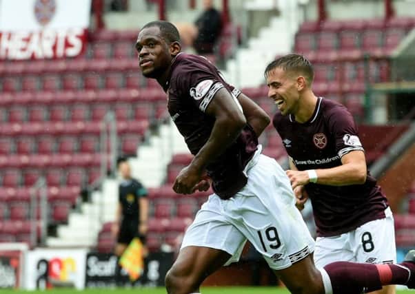 Uche Ikpeazu has a big role to play if Hearts are to significantly improve upon last season. Picture: SNS