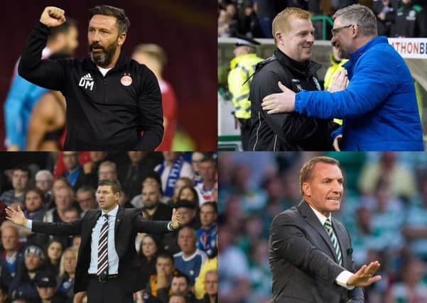 Many eyes will be on the managerial talent in the Premiership. Picture: SNS