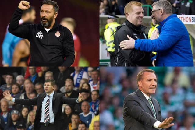 Many eyes will be on the managerial talent in the Premiership. Picture: SNS