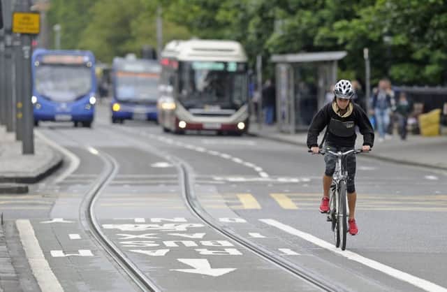 Less impactful forms of transport would take over the city centre. Picture: Neil Hanna