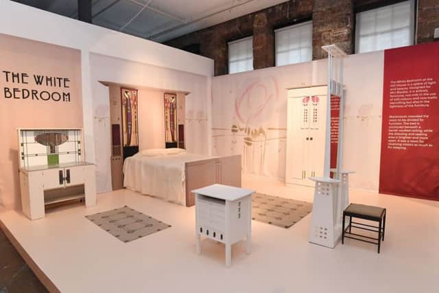 The White Bedroom is among the Mackintosh-designed interiors on display at The Lighthouse gallery