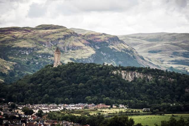 You can see William Wallace Monument on top of the hill