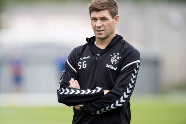Rangers manager Steven Gerrard watched Maribor twice last season when the Slovenians played Liverpool. Picture: Rob Casey/SNS