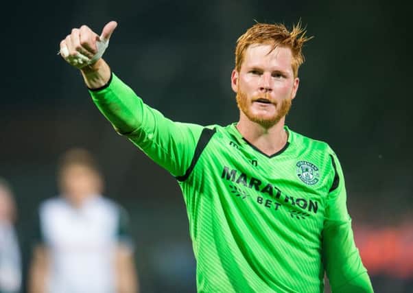 Hibs goalkeeper Adam Bogdan made a series of excellent saves as Hibs overcame Asteras Tripolis in the Europa League. Picture: Ross Parker/SNS