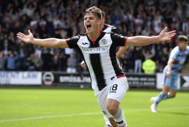 Danny Mullen scored twice as St Mirren recorded a win on their return to top flight action. Picture: SNS Group