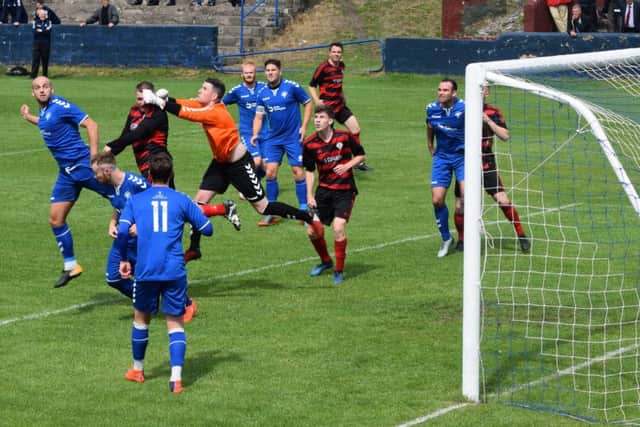 Action from Saturdays match at Cambuslang