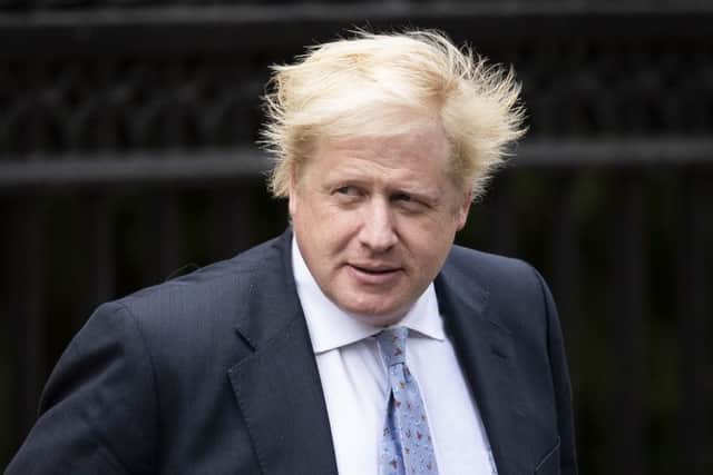 Boris Johnson leaves his grace-and-favour residence in Carlton Gardens after resigning from the government. Picture: Getty