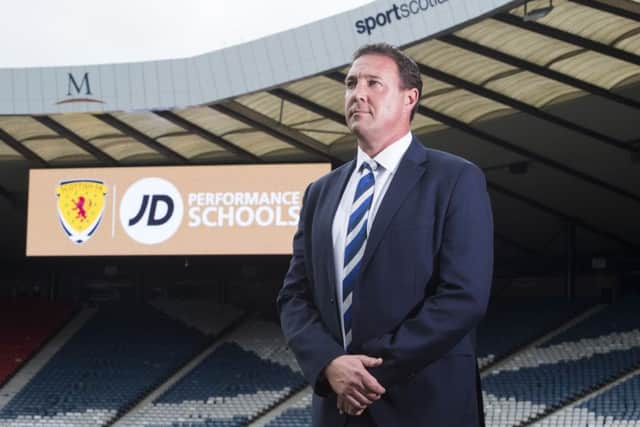 The SFA's Malky Mackay was at Hampden yesterday to meet the JD Performance Schools seventh intake of pupils.
Picture: Paul Devlin/SNS
