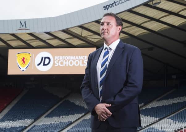 The SFA's Malky Mackay was at Hampden yesterday to meet the JD Performance Schools seventh intake of pupils.
 Picture: Paul Devlin/SNS
