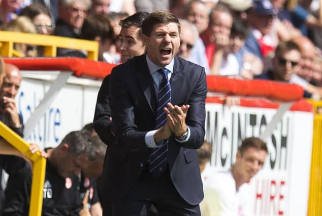 Rangers manager Steven Gerrard already promises to be box office. Picture: SNS