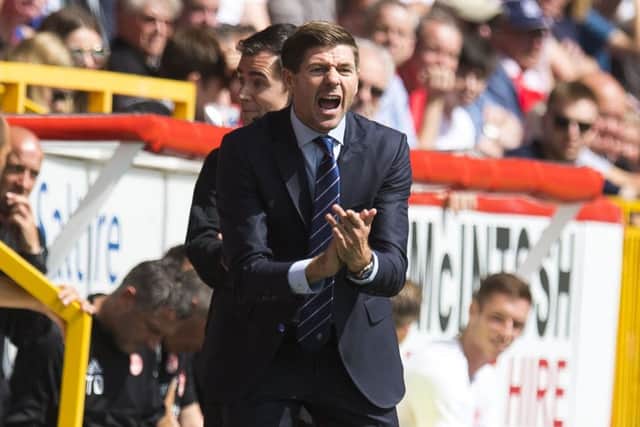 Rangers manager Steven Gerrard already promises to be box office. Picture: SNS