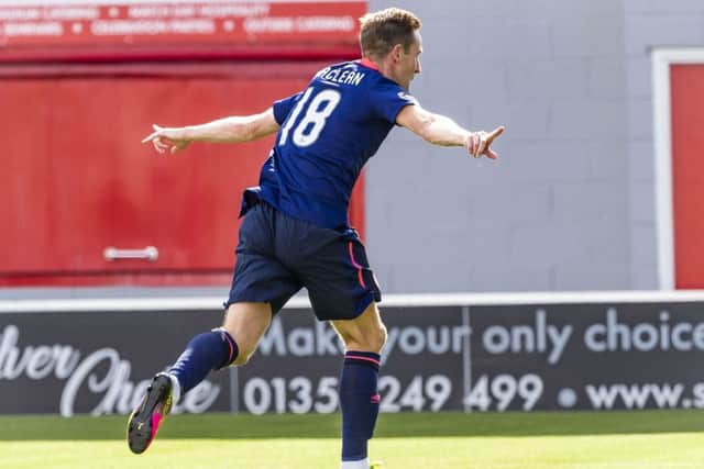 Steven MacLean scored for Hearts in their 4-1 win over Hamilton. Picture: SNS