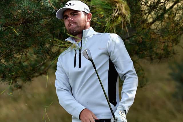 Liam Johnston plays a shot from the deep rough in a practice round for the European Golf Team Championships at Gleneagles. Picture: Mark Runnacles/Getty