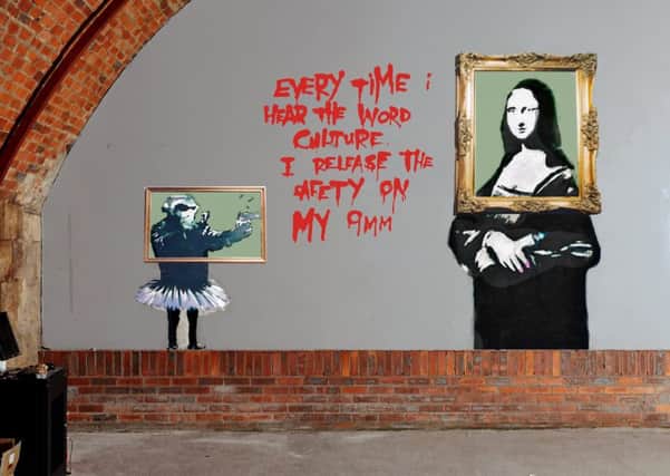 The Banksy paintings at The Arches weren't accidently covered in emulsion paint, according to the founder and artistic director of the venue. Picture: SWNS