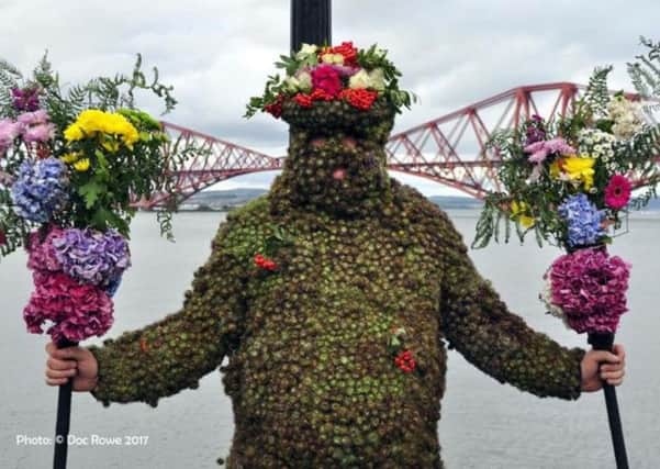 Andrew Taylor as the Burryman in 2017. Some believe the South Queensferry tradition is at least 900 years old. PIC: Doc Rowe.