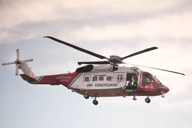 A Sikorsky S92 helicopter in operation with the Coastguard. Picture: John Devlin