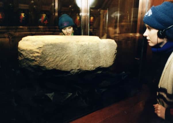 The Stone of Destiny was brought back to Scotland in 1996 after being removed by Edward I some 700 years earlier. PIC: TSPL.