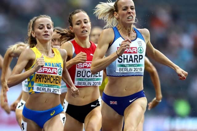 Lynsey Sharp progressed to the 800m final: Picture: Michael Steele/Getty Images