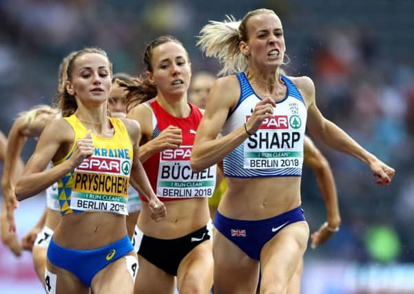 Lynsey Sharp progressed to the 800m final: Picture: Michael Steele/Getty Images