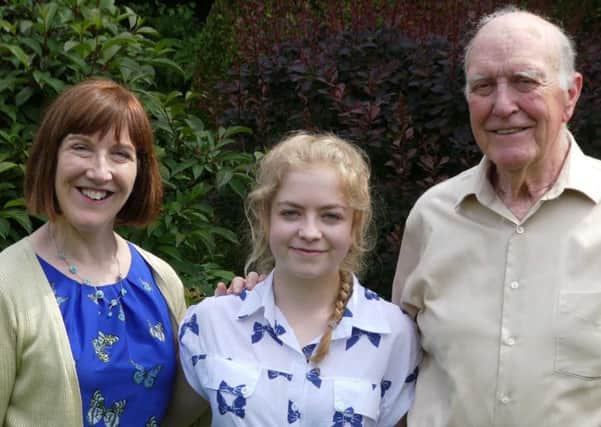 Andrew Binnie, his daughter Carol and his grand-daughter Roisin.