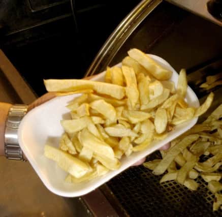 Obesity Action Scotland found the average serving of chips in the city is 380g, compared with 210g set out in official portion size guidance