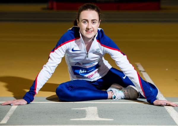 Laura Muir is favourite to win gold in the 1500m at the European Championships in Berlin on Sunday. Picture: Ross Parker/SNS