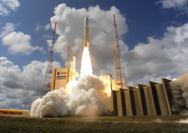 Satellite launches, like this one in France, could become a common sight in Sutherland. Picture: Getty