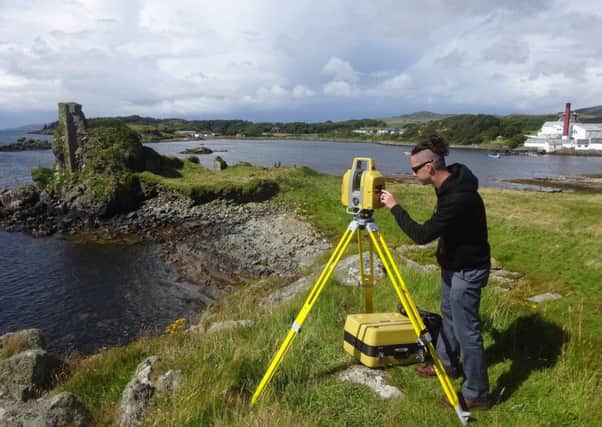 Scanning begins as a team of 40 archaeologists and other scientists plan to spend three weeks on the island in the Inner Hebrides as they investigate the ruins. Picture: Contributed