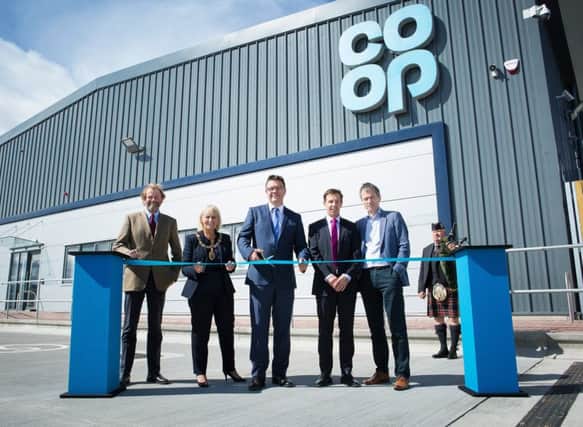 From left: Earl of Moray, John Douglas Stuart; Inverness Provost, Helen Carmichael; the Co-op's COO Chris Whitfield, Co-op logistics director Andy Perry and Co-op MD of property David Roberts. Picture: Alison White
